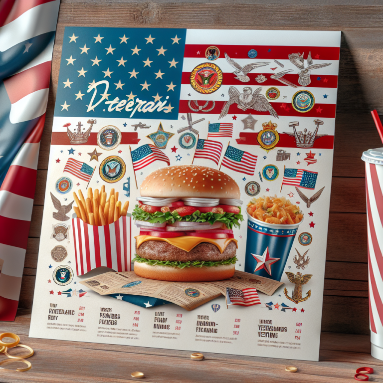 Wendyʼs Veterans Day Menu