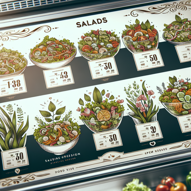 WendyʼS Salads Menu With Prices