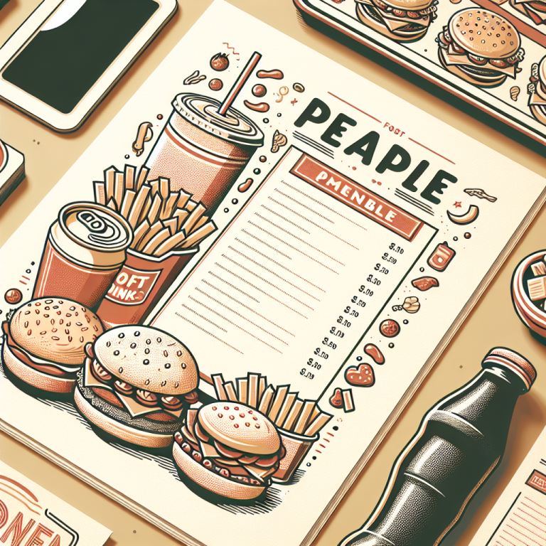 Wendyʼs Printable Menu