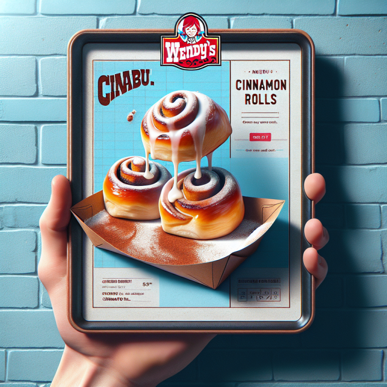 Wendyʼs Menu Cinnabon