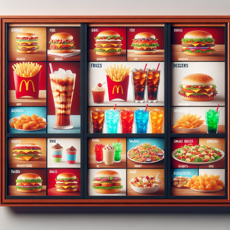 WendyʼS Menu Board