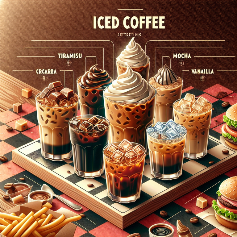 Wendyʼs Iced Coffee Menu