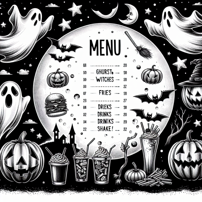 Wendyʼs Halloween Menu