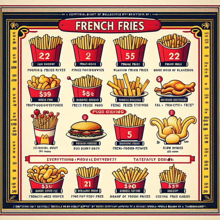 Wendyʼs Fries Menu With Prices