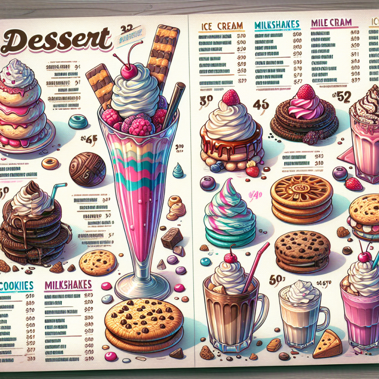 WendyʼS Dessert Menu Prices With Prices