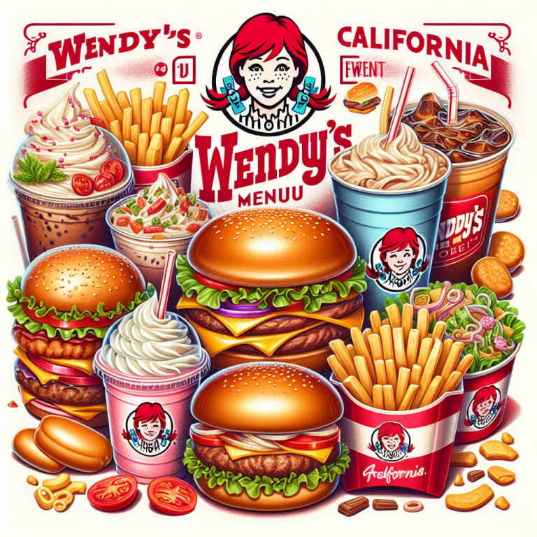 Wendyʼs California Menu