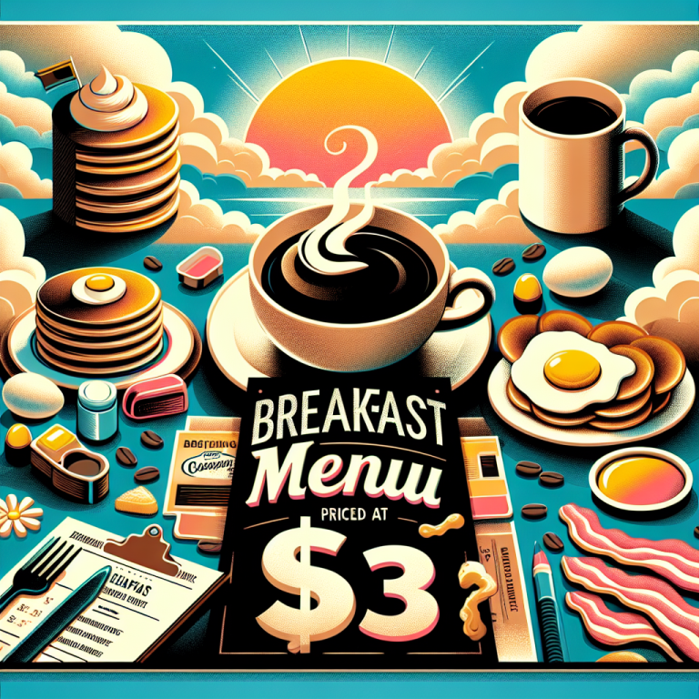 WendyʼS $3 Breakfast Menu