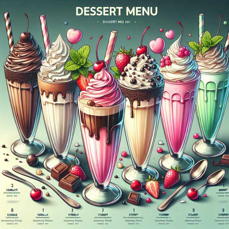 Milkshake Wendyʼs Dessert Menu