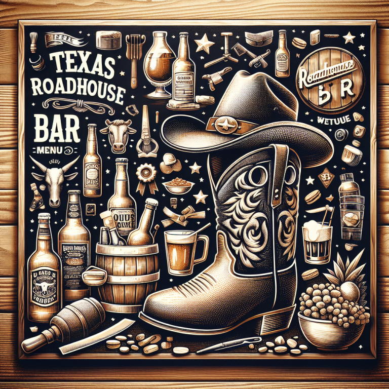 Texas Roadhouse Bar Menu