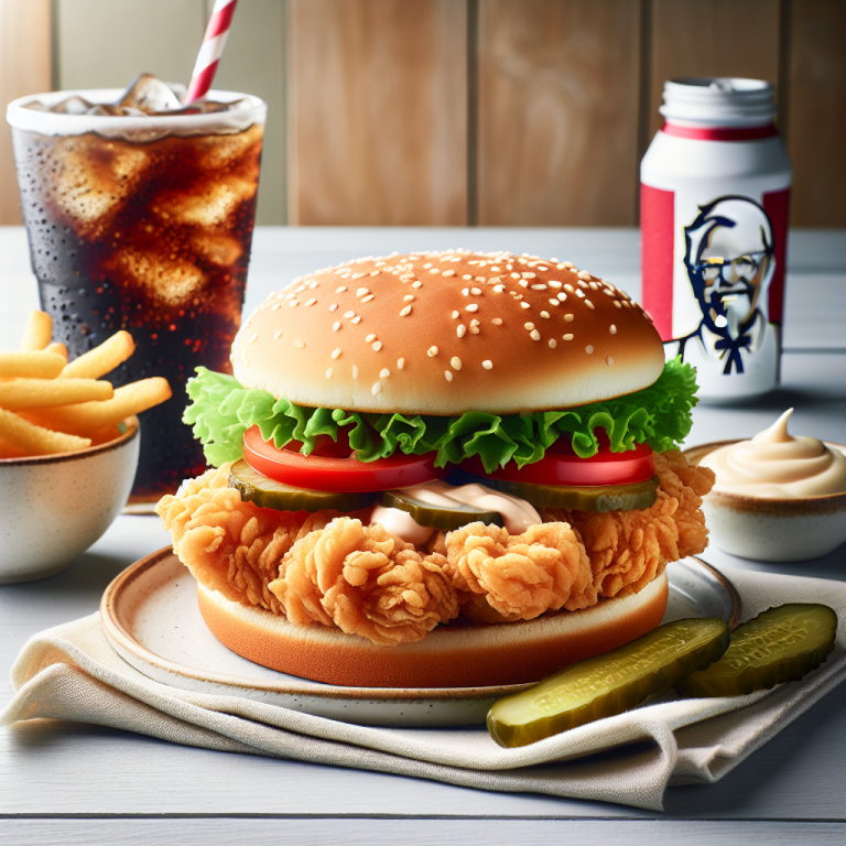 Kfc Chicken Sandwich Menu