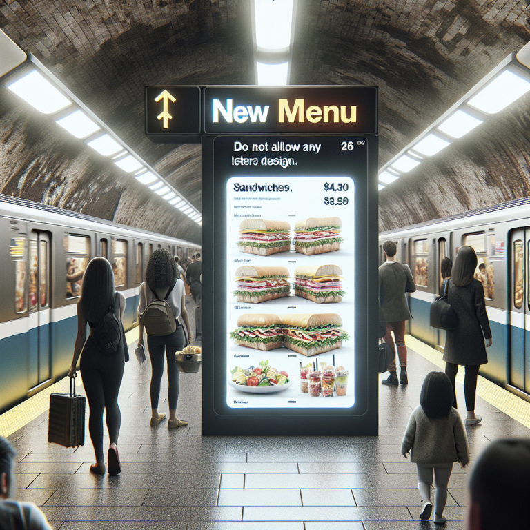 Subway New Menu