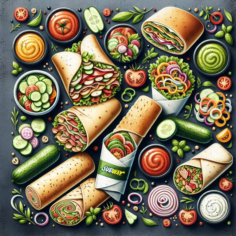 Subway Wraps Menu