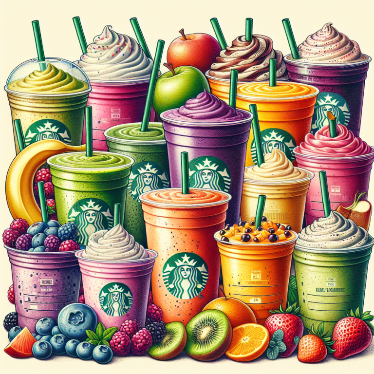 Starbucks Smoothie Menu