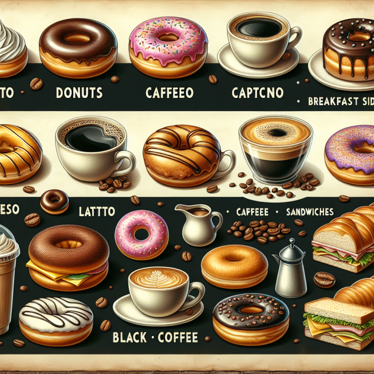 Dunkin Donuts Menu