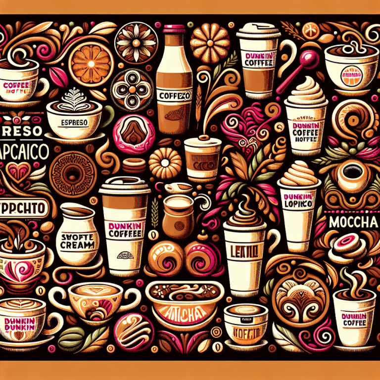 Dunkin Coffee Menu