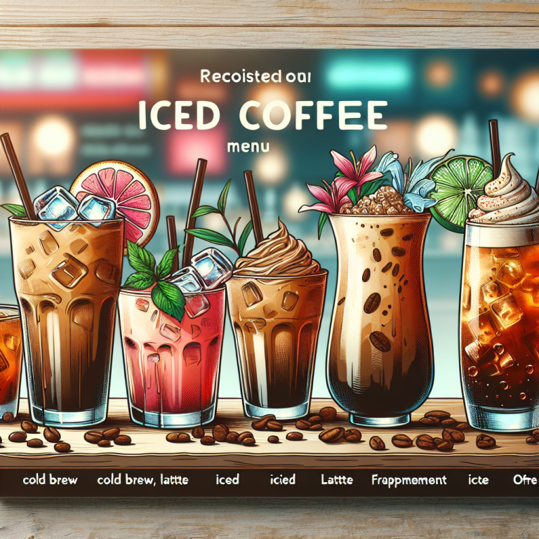 Dunkin Donuts Iced Coffee Menu