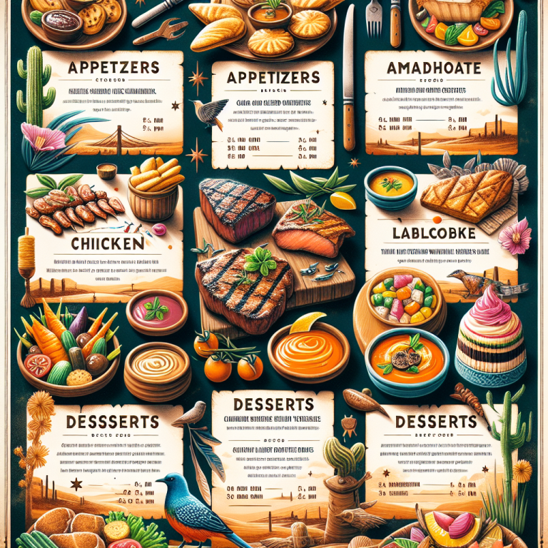 Outback Dinner Menu