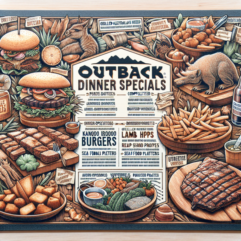 Outback Menu Dinner Specials