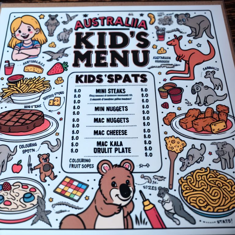 Outback Steakhouse Kids Menu