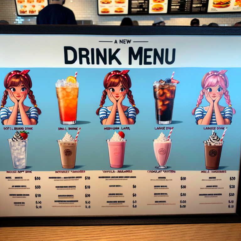 WendyʼS New Drink Menu With Prices