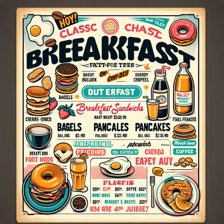 WendyʼS Old Breakfast Menu