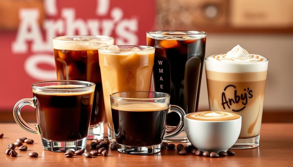 Arby's coffee selection