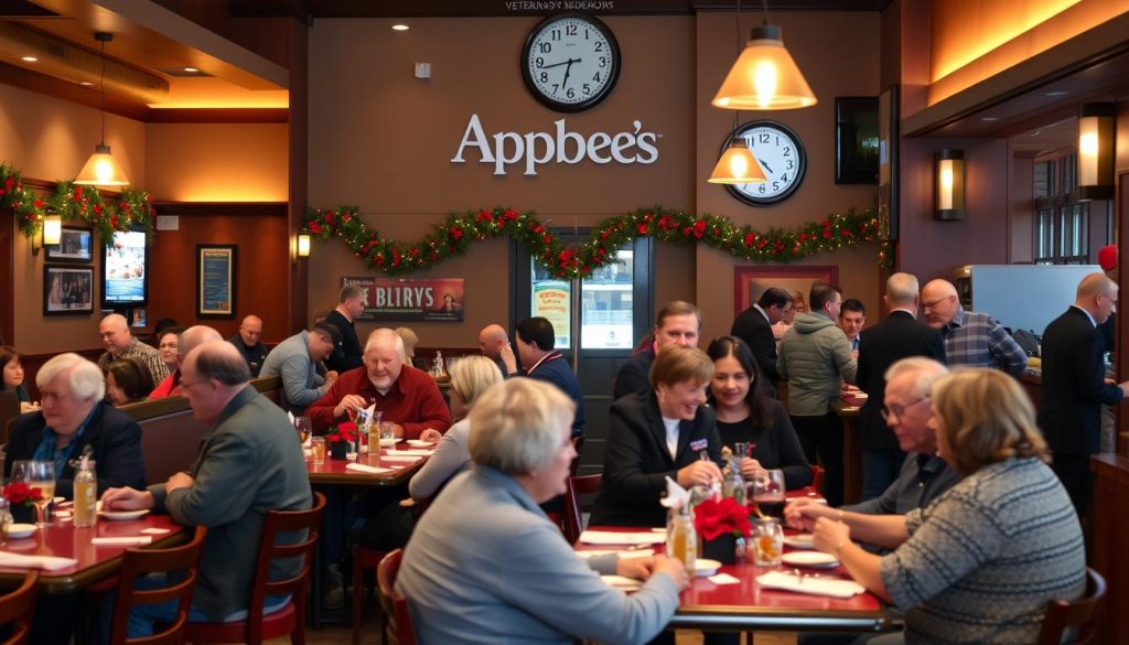 Best times to visit Applebee's on Veterans Day