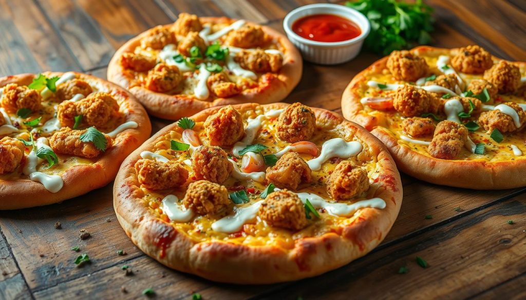 Delicious KFC Chicken Pizza Varieties