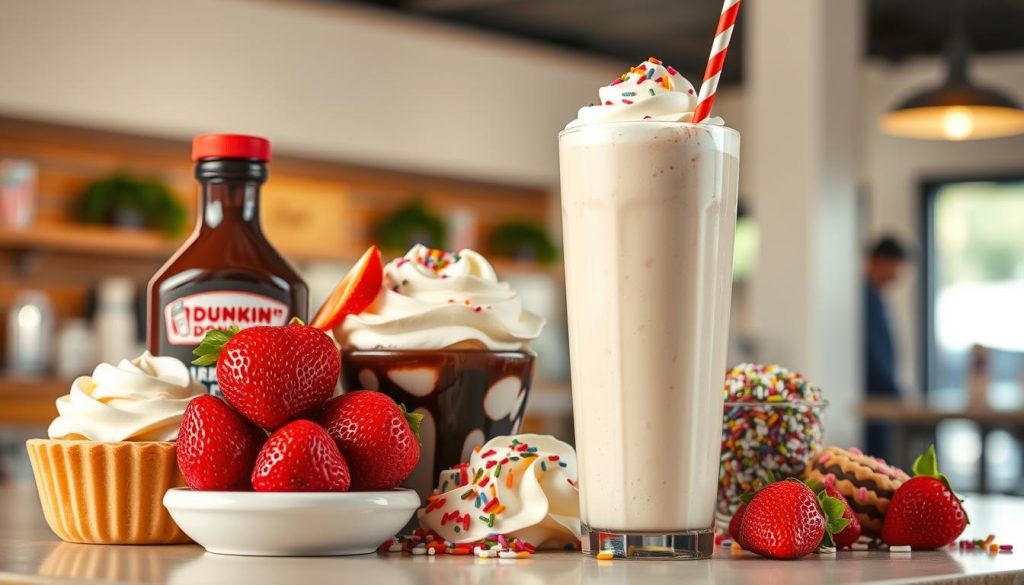 Dunkin Donuts milkshake ingredients