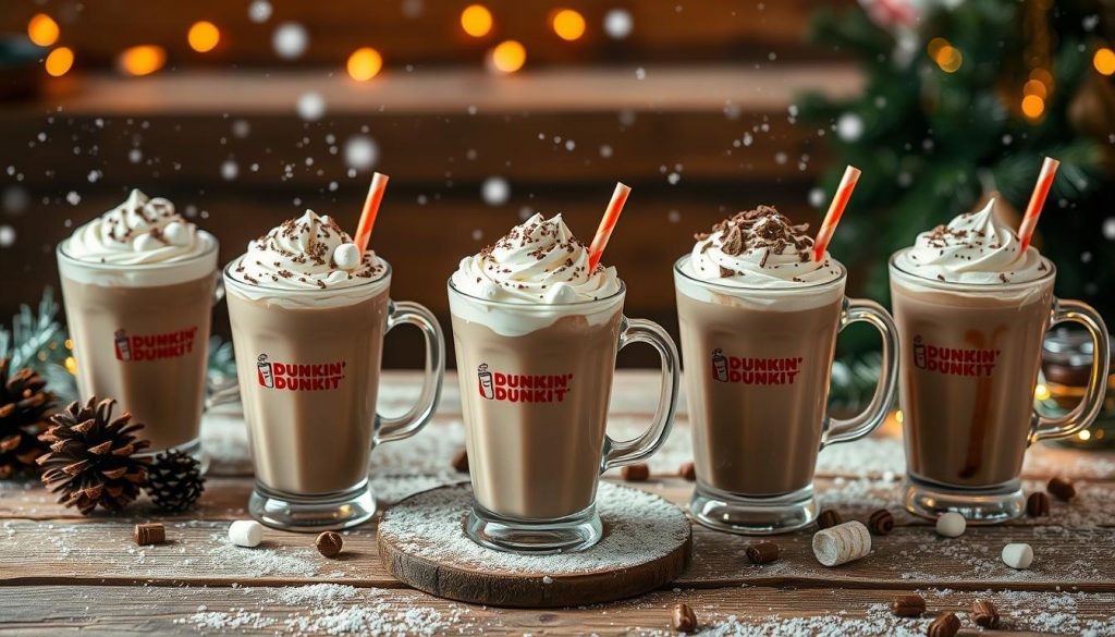 Dunkin hot chocolate drinks