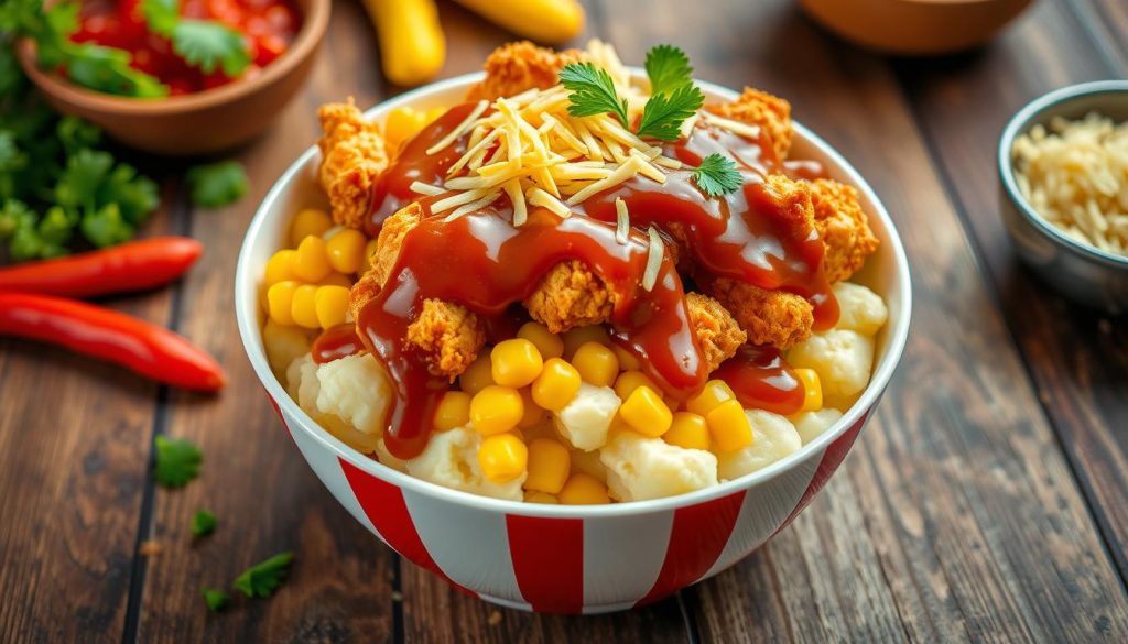 KFC copycat recipe for DIY KFC Bowl