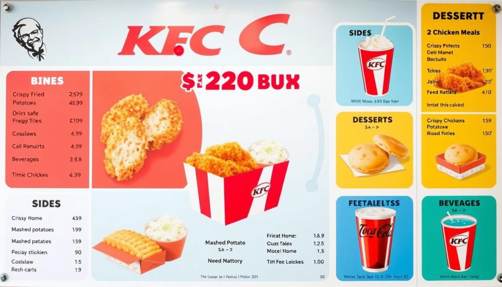 KFC menu structure overview