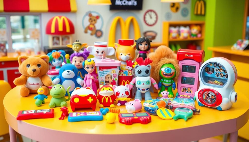 McDonald's kids meal toys display