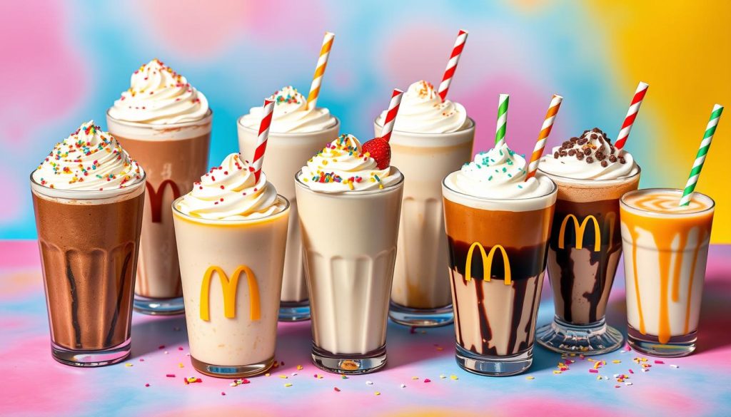 McDonald's milkshake options