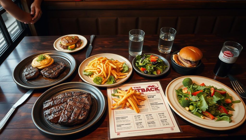 Outback Steakhouse menu prices and value for money