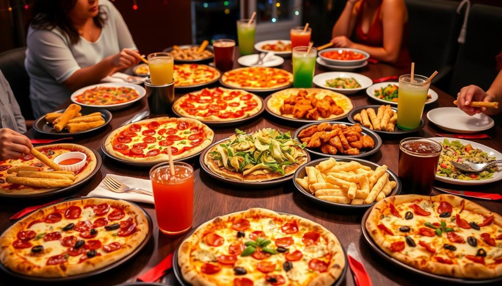 Pizza Hut dinner menu for events