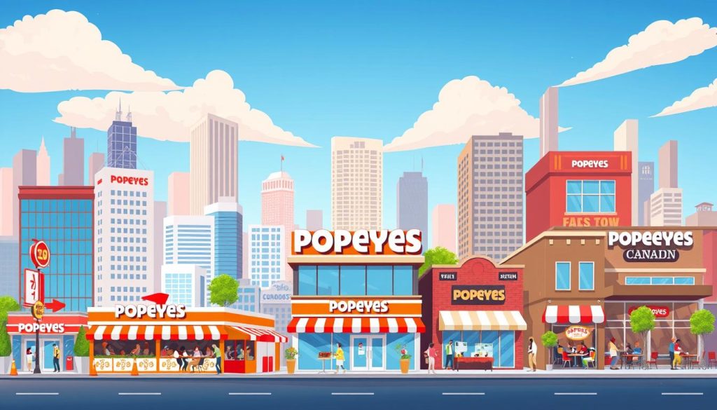 Popeyes Canada locations