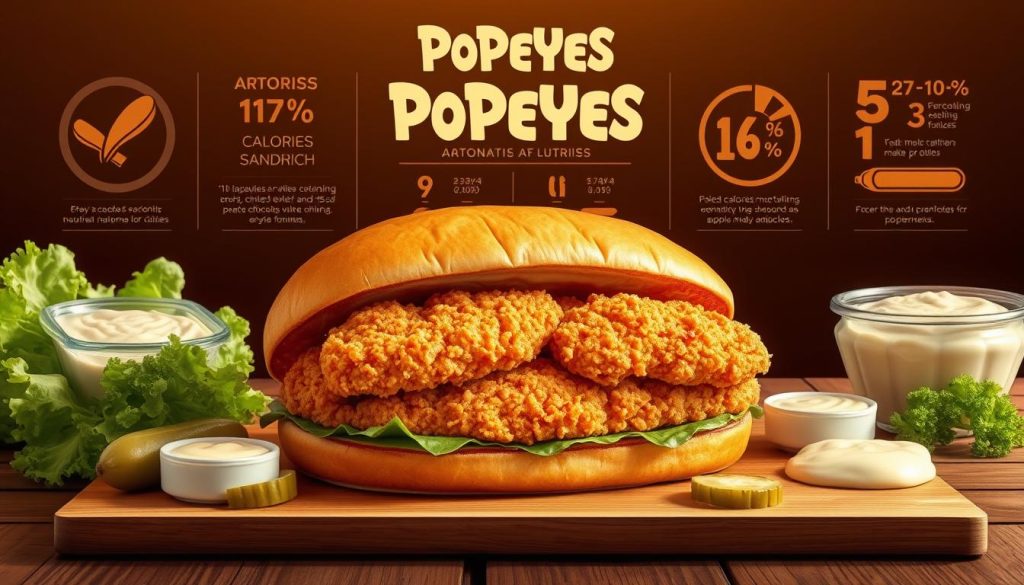 Popeyes sandwich nutrition information