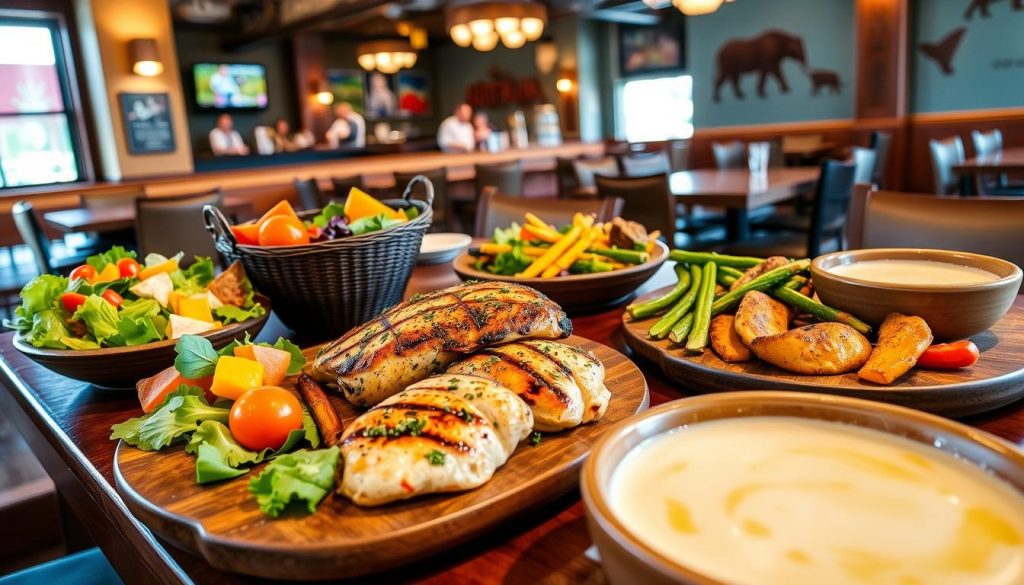 Seasonal dairy free options at Outback Steakhouse