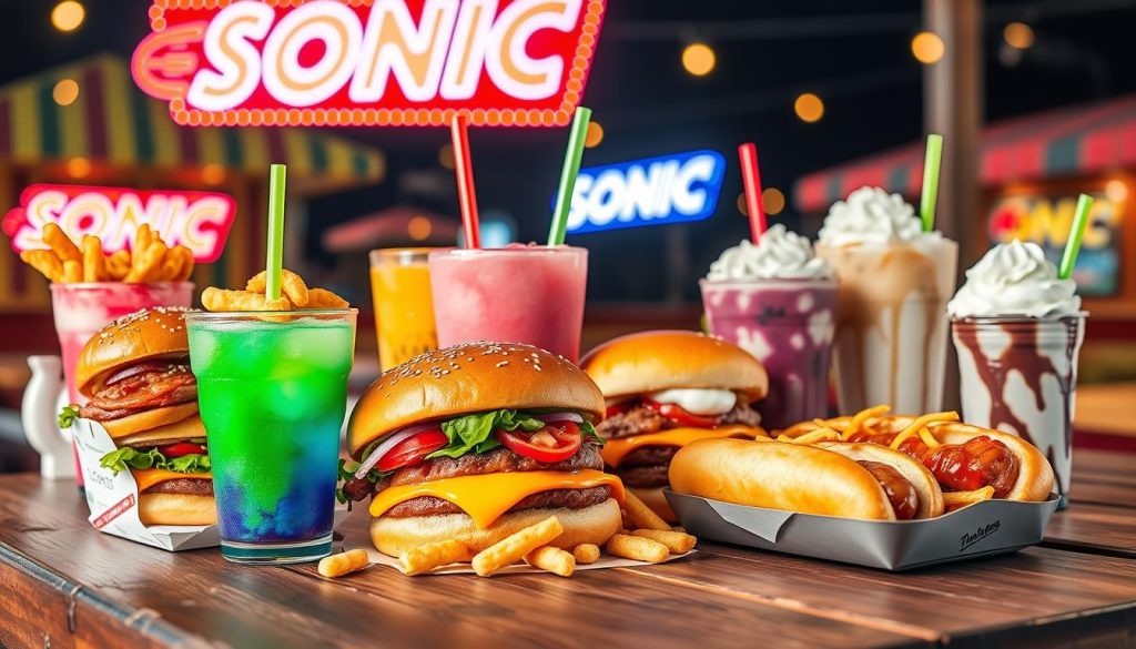 Sonic drive-in menu items overview