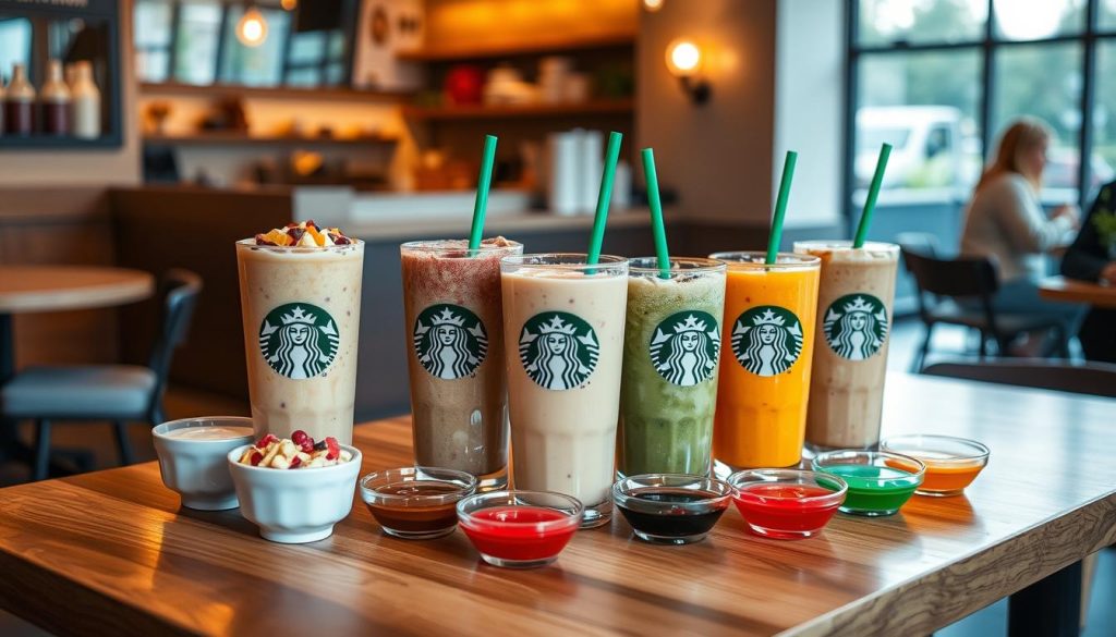 Starbucks smoothies menu customization options