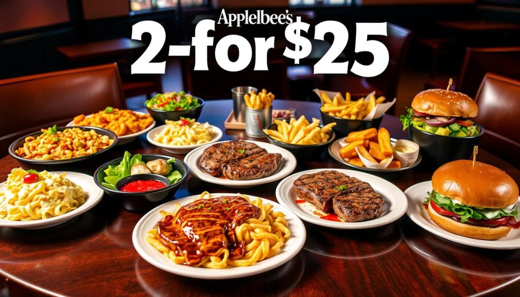 applebee's 2 for $25 menu choices