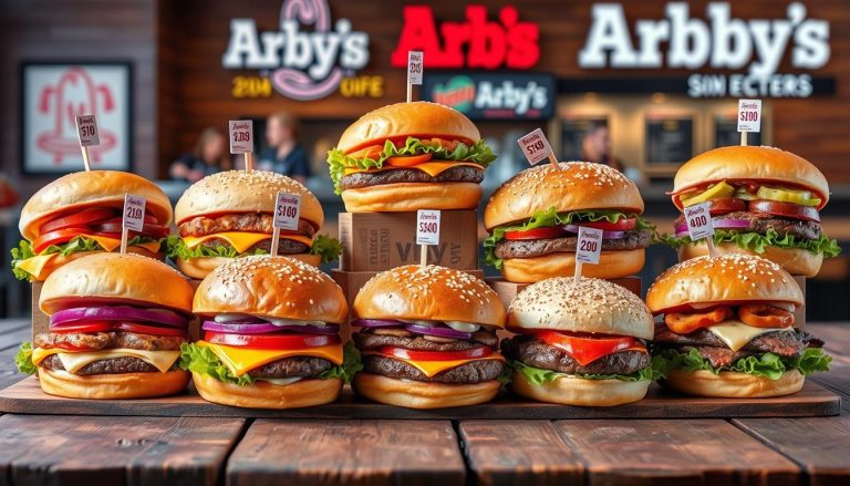 arby's burger menu