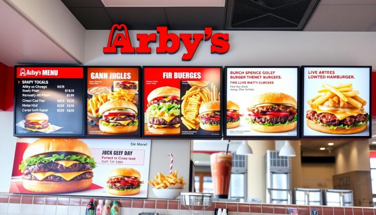 arby's hamburger menu