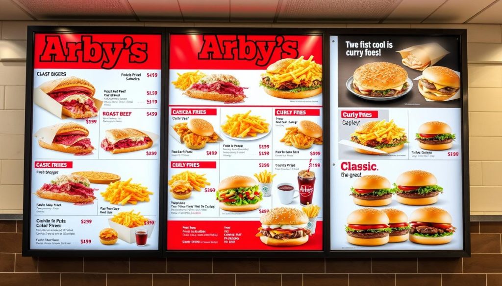 arby's menu with prices