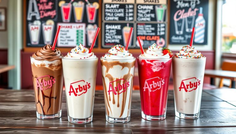 arby's milkshakes menu with prices