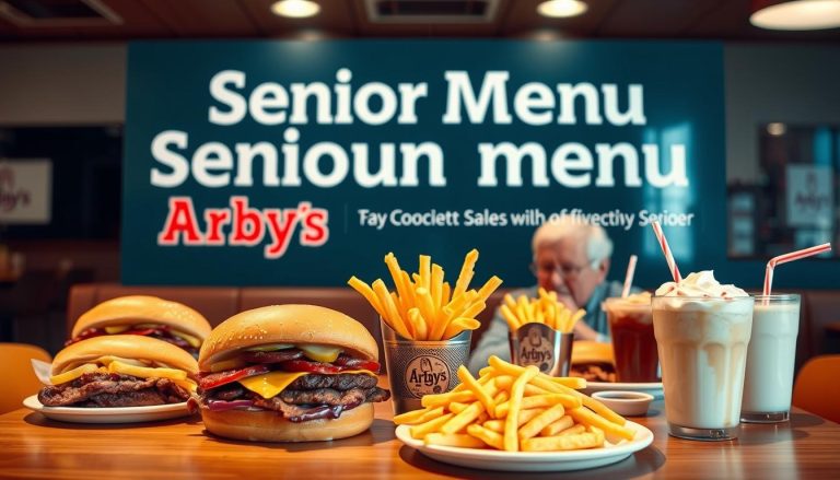 arby's senior discount menu