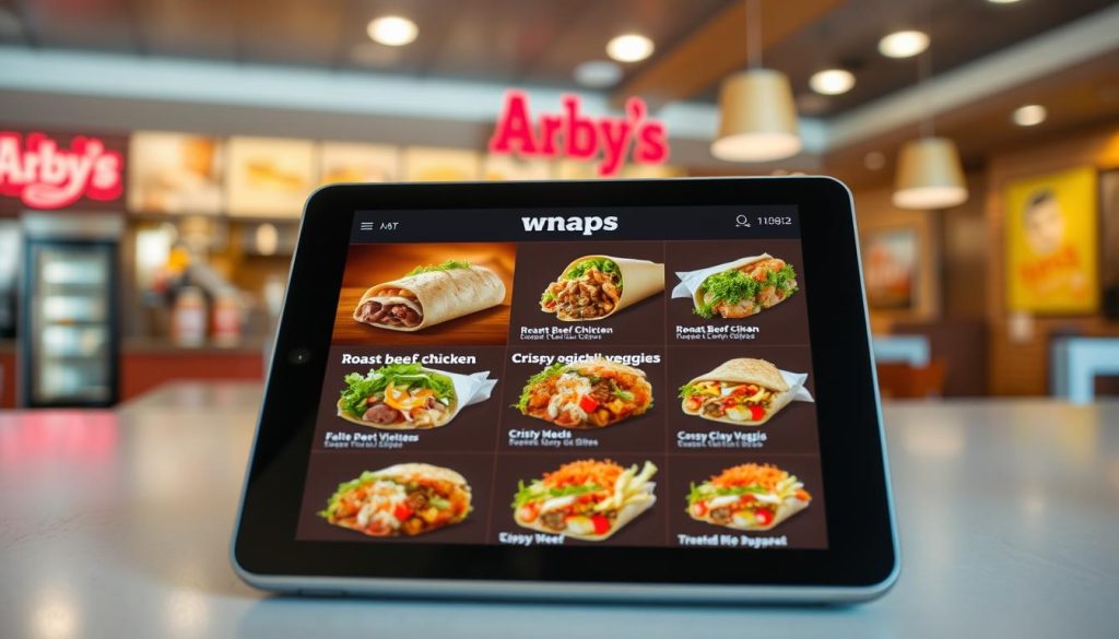 arby's wraps online ordering