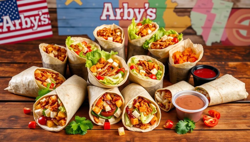 arby's wraps regional favorites