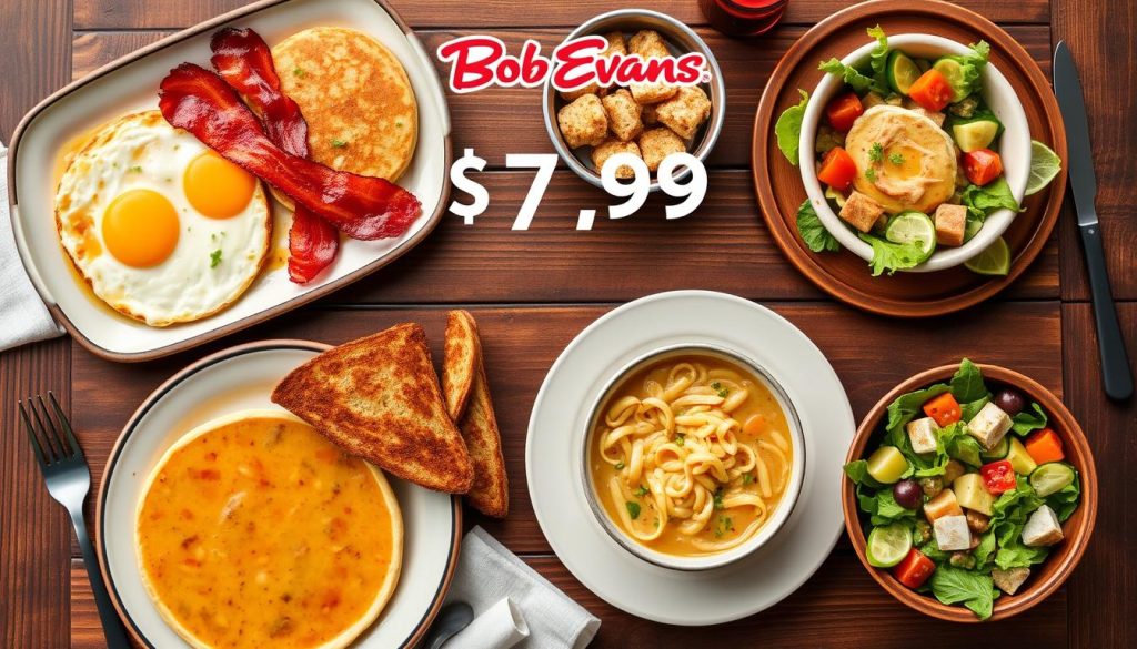 bob evans $7.99 menu details